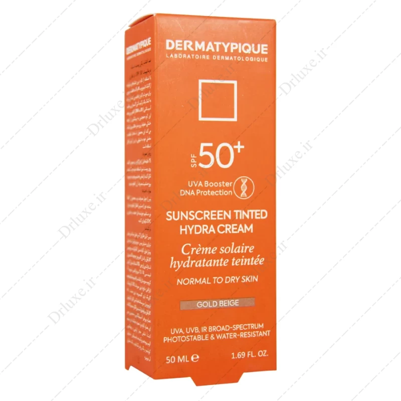 کرم ضد آفتاب SPF50 رنگی پوست خشک درماتیپیک 50 میلی لیتر